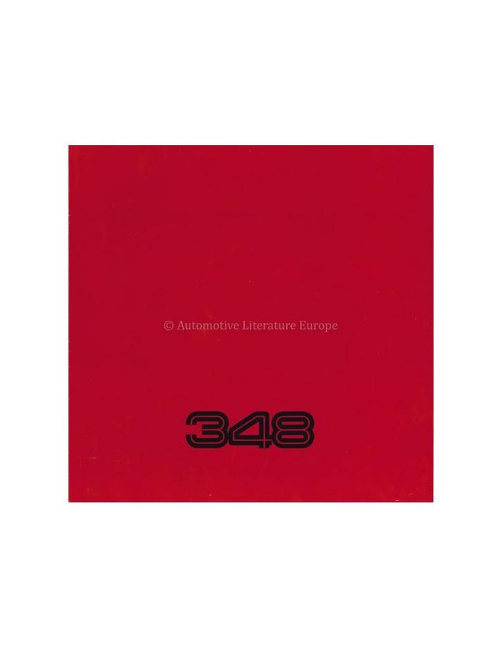 1990 FERRARI 348 BROCHURE 575/89, Boeken, Auto's | Folders en Tijdschriften, Ophalen of Verzenden