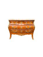 Commode - Hout, Marmer, Brons