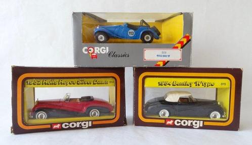 Corgi Rolls Royce - Bentley en MG TF - Modelauto  (3), Hobby en Vrije tijd, Modelauto's | 1:5 tot 1:12