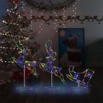 vidaXL Kerstdecoratie rendieren en slee 260x21x87 cm acryl, Nieuw, Verzenden
