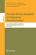 Practice Driven Research on Enterprise Transformation, Livres, Verzenden