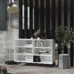 vidaXL Dressoir 103,5x35x70 cm spaanplaat hoogglans wit, Huis en Inrichting, Verzenden, Nieuw