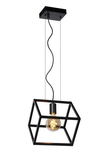 Hanglamp Lucide FABIAN -  - 1xE27 - Zwart - beschikbaar voor biedingen