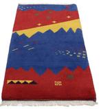 Gabbeh - Vloerkleed - 140 cm - 70 cm - Modern Indo Teppich, Huis en Inrichting, Stoffering | Tapijten en Vloerkleden, Nieuw