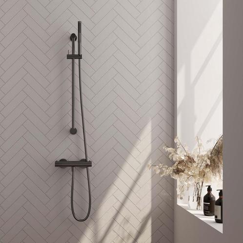 Douchekraan Opbouw Brauer Gunmetal Edition Met Glijstang, Doe-het-zelf en Bouw, Sanitair, Kraan, Nieuw, Ophalen of Verzenden
