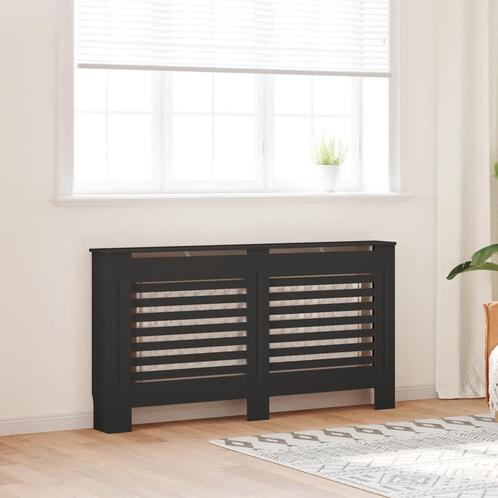 vidaXL Radiatorombouw 152x19x81,5 cm MDF zwart, Doe-het-zelf en Bouw, Verwarming en Radiatoren, Nieuw, Verzenden