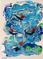 Juli Lampe (XX-XXI) - Swimming Lovers. Flight Balance., Antiek en Kunst