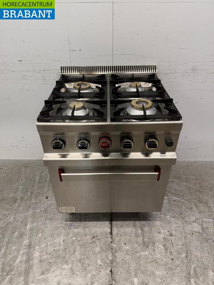 RVS Diamond 4 pits Gasfornuis met Oven 3 x 2/1 GN  70 cm GAS, Zakelijke goederen, Horeca | Keukenapparatuur, Ophalen of Verzenden