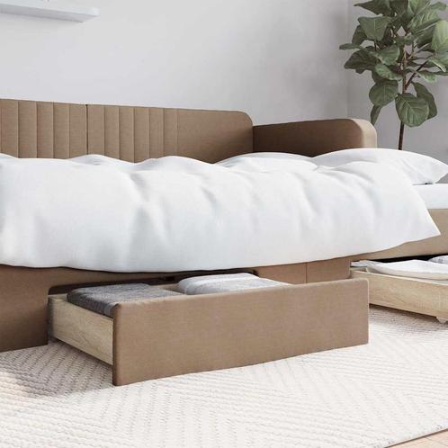 vidaXL Bedlades 2 st bewerkt hout en kunstleer, Huis en Inrichting, Slaapkamer | Bedden, Nieuw, Verzenden