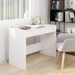 vidaXL Bureau 101x50x76,5 cm bewerkt hout wit, Huis en Inrichting, Verzenden, Nieuw