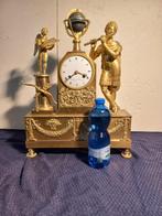 Tafelklok Empire Brons - 1800-1850, Antiek en Kunst