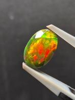 1.57ct Zwarte Opaal Faceted - Hoogte: 10.1 mm - Breedte: 6.6