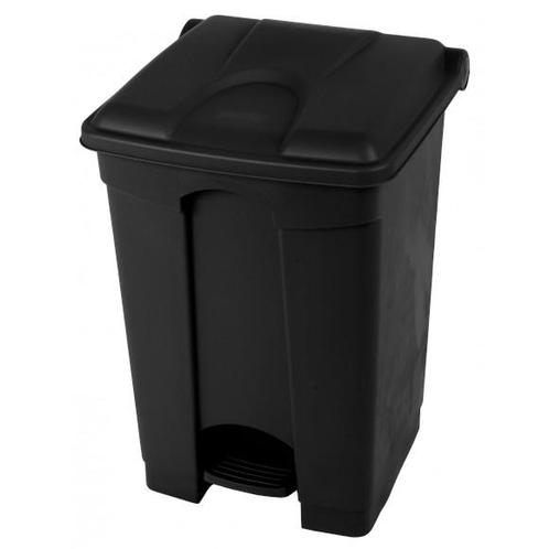 Pedaalemmer | Kunststof (Zwart) | 45L | Klapdeksel |, Zakelijke goederen, Horeca | Keukenapparatuur, Nieuw in verpakking, Verzenden