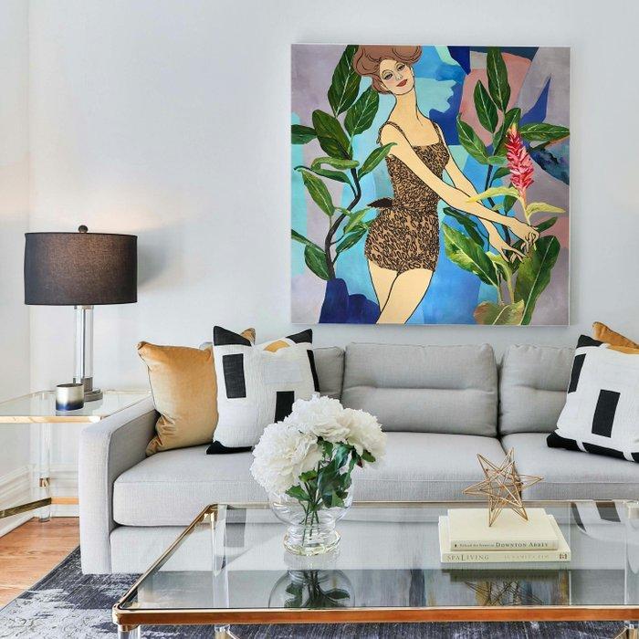 Artemisia - Tropical Dance - Art-Deco - XLarge, Antiek en Kunst, Kunst | Schilderijen | Modern