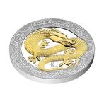 Samoa. 2 Dollars 2024 1 oz Year of the Dragon Gilded Proof