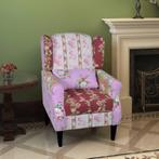 vidaXL Fauteuil met patchwork ontwerp stof, Maison & Meubles, Fauteuils, Verzenden
