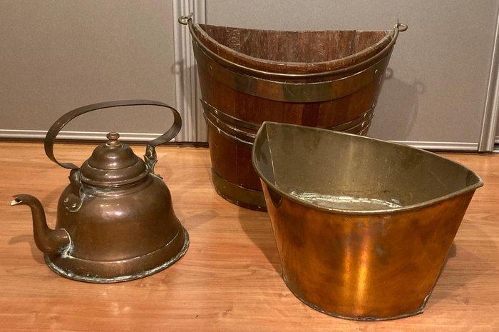 Theeketel - Koper, Antiek en Kunst, Antiek | Overige Antiek