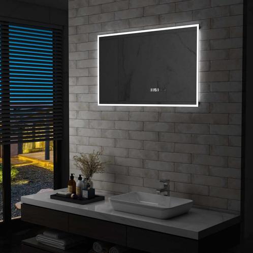 vidaXL Miroir à LED et capteur tactile et affichage, Huis en Inrichting, Woonaccessoires | Spiegels, Verzenden