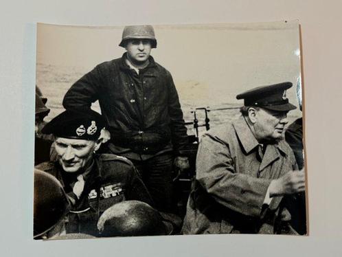 Press Agency. - Winston Churchill Crossing the Rhine, March, Antiek en Kunst, Kunst | Schilderijen | Modern