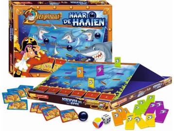 Veiling - Naar de haaien Piet Piraat | Bordspel | Kinderspel