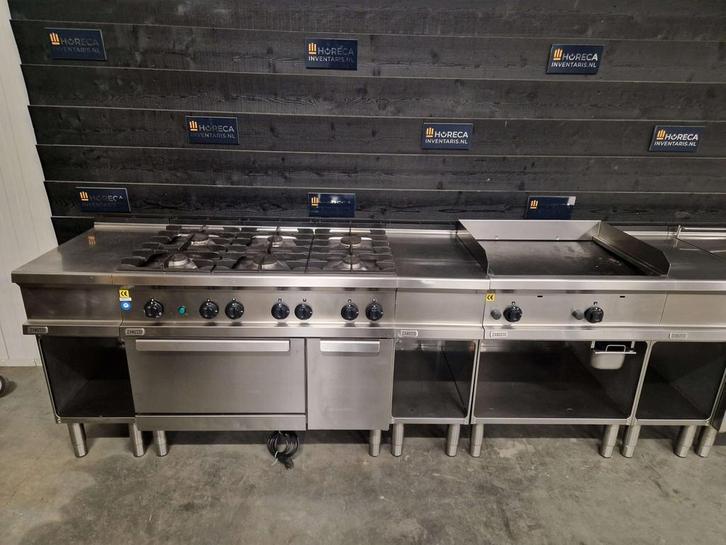 Kooklijn | Zanussi | gas | fornuis | bakplaat | friteuse |, Zakelijke goederen, Horeca | Keukenapparatuur, Gebruikt, Fornuis, Frituur en Grillen