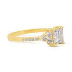 Ring - 18 karaat Geel goud - 1.36ct. tw. Diamant, Nieuw