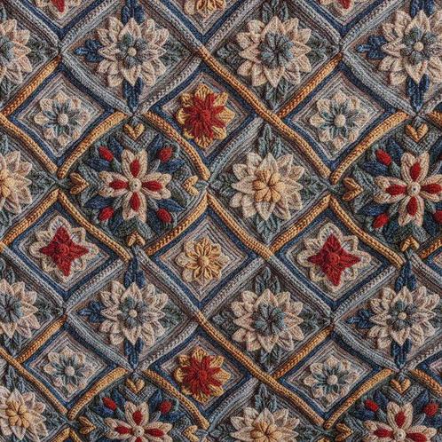 Gobelin stoffen met 3D-effect - reliëf geweven structuur -, Antiek en Kunst, Antiek | Tapijten, Tafelkleden en Textiel