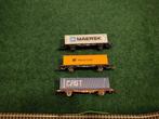 Minitrix N - Ensemble de wagons de marchandises pour trains, Nieuw