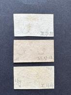 Pays-Bas 1852 - Koning Willem III, plaqué et paires