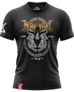 8 Weapons T Shirt Sak Yant Tigers Zwart Geel, Vêtements | Hommes, Vechtsport, Verzenden