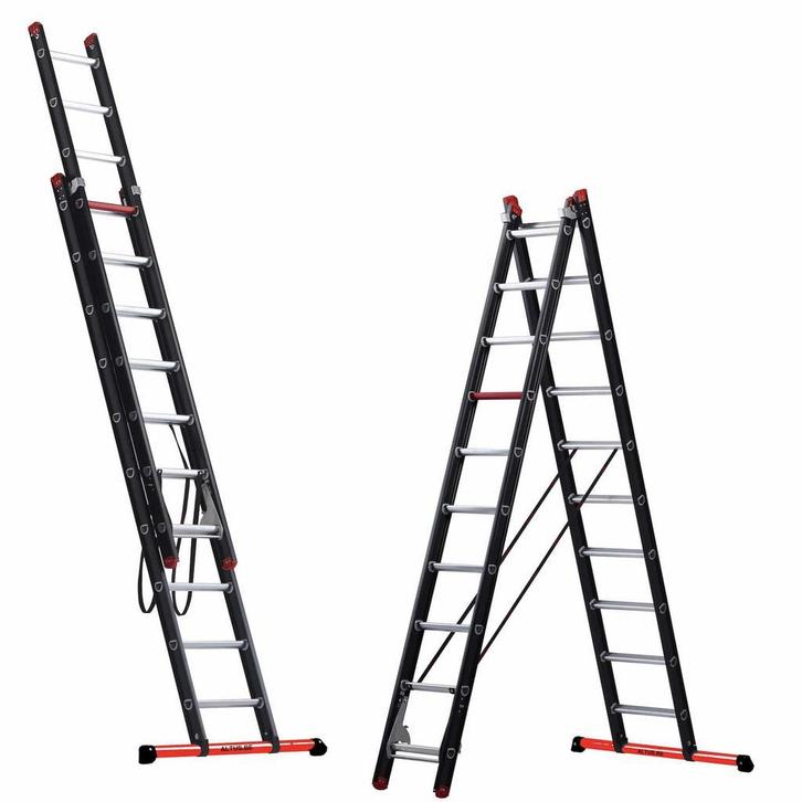 Altrex 2-delige reformladder Mounter 2×10 sporten, Doe-het-zelf en Bouw, Ladders en Trappen, 4 meter of meer, Opvouwbaar of Inschuifbaar