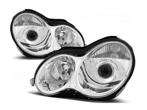 Chrome koplampen geschikt voor Mercedes W203 C-klasse, Autos : Pièces & Accessoires, Éclairage, Envoi