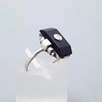 Zilver, Art Deco, Diamant(Getest) + Onyx - Ring