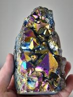 Titanium bergkristal aura (Vlamaura) - Hoogte: 9 cm -, Verzamelen, Mineralen en Fossielen