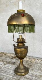 Uitzonderlijk koperen petroleumlamp / olielamp met