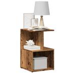 vidaXL Nachtkastje 35x35x55 cm bewerkt hout oud houtkleurig, Huis en Inrichting, Slaapkamer | Nachtkastjes, Verzenden, Nieuw