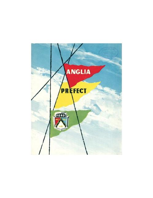 1954 FORD PREFECT & ANGLIA BROCHURE NEDERLANDS, Livres, Autos | Brochures & Magazines, Enlèvement ou Envoi