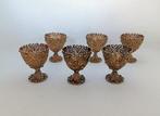 Set of 6 gilt filigree zarfs - Tasse - Argent 900, Antiquités & Art