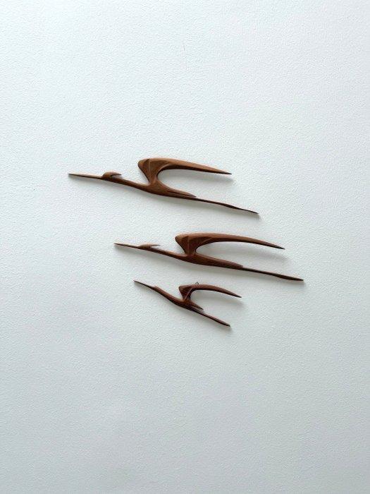 Wanddecoratie (3) - Denemarken - Kraniche / vogels, Antiek en Kunst, Curiosa en Brocante