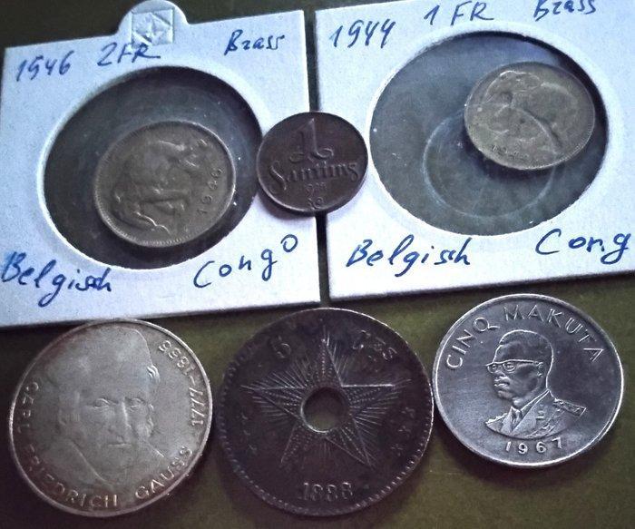 België, Duitsland, Belgen Congo, Congo, Letland, Wereld. It, Timbres & Monnaies, Monnaies | Europe | Monnaies non-euro