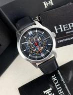 Heritor - Automatic Jomas Semi-Skeleton - Silver/Black -