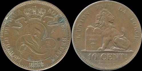 Belgium Leopold I 10 centiem 1832 koper, Timbres & Monnaies, Monnaies | Europe | Monnaies non-euro, Envoi