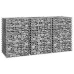 vidaXL Gabion plantenbakken 3 st verhoogd 30x30x50 cm ijzer, Tuin en Terras, Verzenden, Nieuw