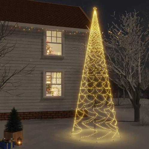 vidaXL Kerstboom met grondpin 3000 LEDs warmwit 800 cm, Diversen, Kerst, Nieuw, Verzenden