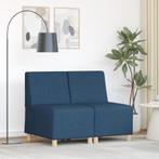 vidaXL Sofa Stoel Licht Grijs 55 cm Stof 2 pcs Blauw 55 x 74, Verzenden, Nieuw