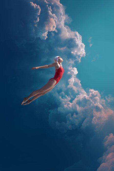 Bess Irissa - The Swimmer #10, Antiek en Kunst, Kunst | Schilderijen | Modern