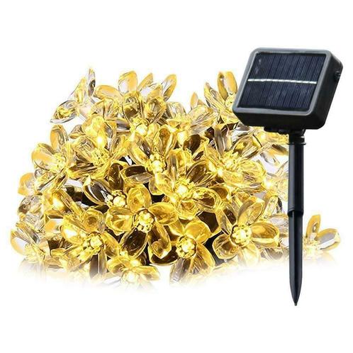 Kersenbloesem tuin decoratie- 20 LED - Solar - Warm wit, Doe-het-zelf en Bouw, Elektriciteit en Kabels, Kabel of Snoer, Verzenden