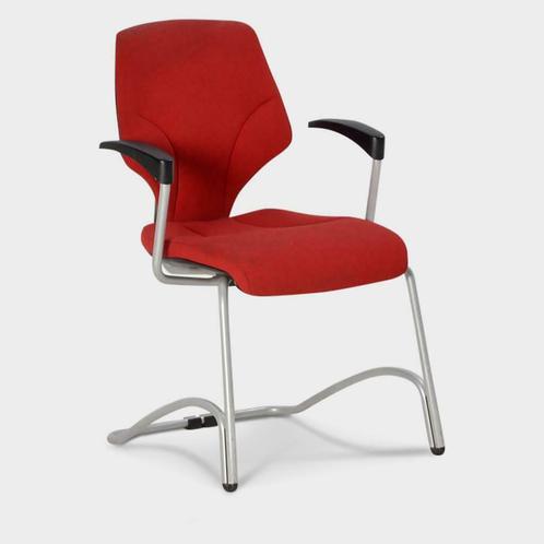 Vergaderstoel Giroflex 64, rood, slede frame, Maison & Meubles, Chaises, Enlèvement ou Envoi