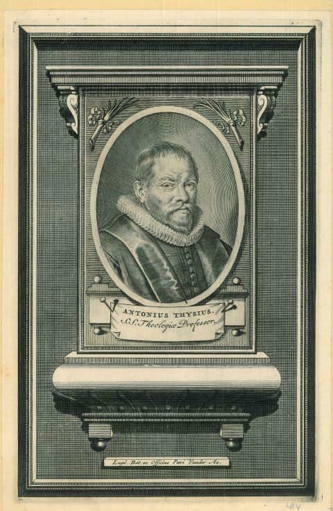 Portrait of Antonius Thysius the Elder, Antiek en Kunst, Kunst | Etsen en Gravures