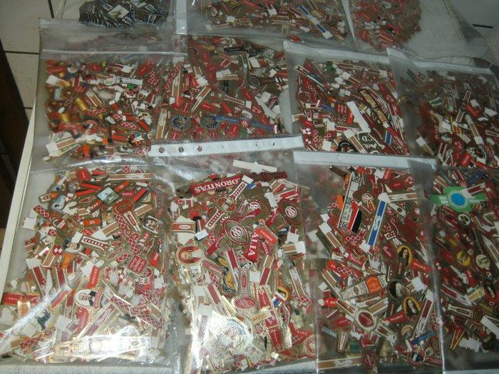 Sigarenbandjes - Sigarenbandjes - Sigarenbandje - Papier -, Antiek en Kunst, Antiek | Speelgoed